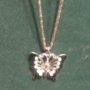 Butterfly pendant necklace
